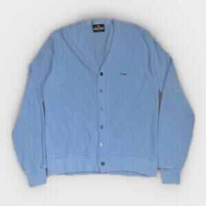 Vintage Sportswear Cardigan M Blue 21x25 Grunge Prep 70s 80s 90s Style